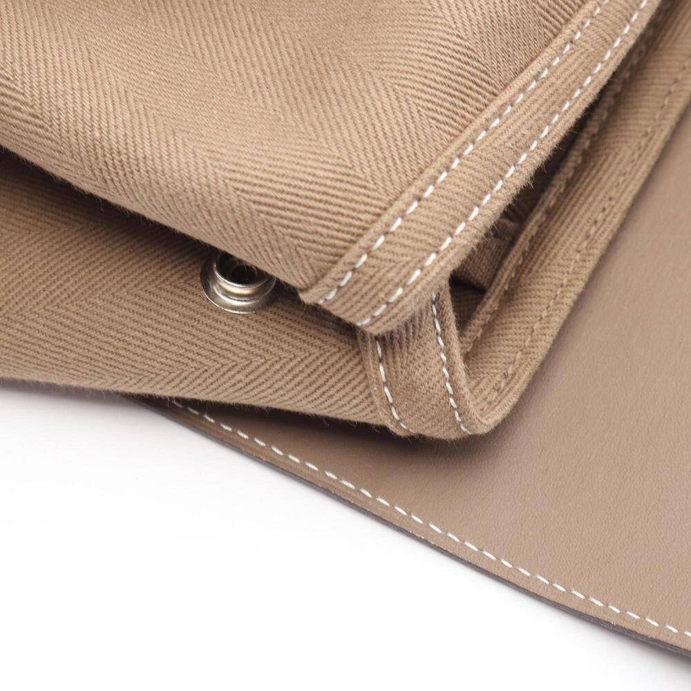 Hermes Valparaiso MM Handbag, Leather, Toile Chevron Pattern, Women's, Beige - Picture 5 of 10